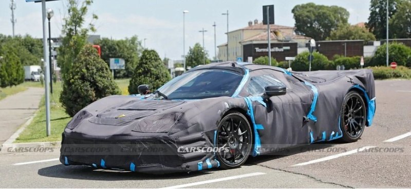 На тестах замечен прототип гиперкара Ferrari…