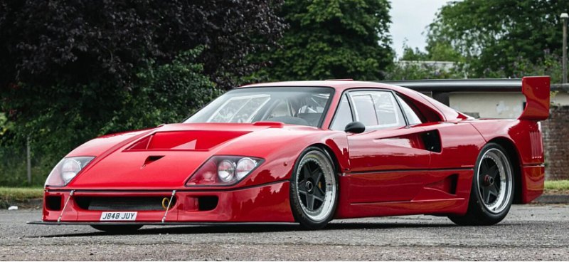Редкий Ferrari F40 с двигателем V12 будет…