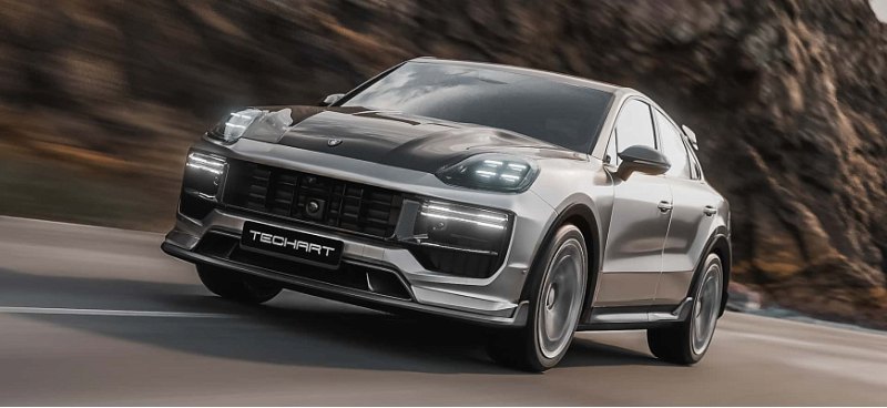 С этим обвесом, кроссовер Porsche Cayenne…