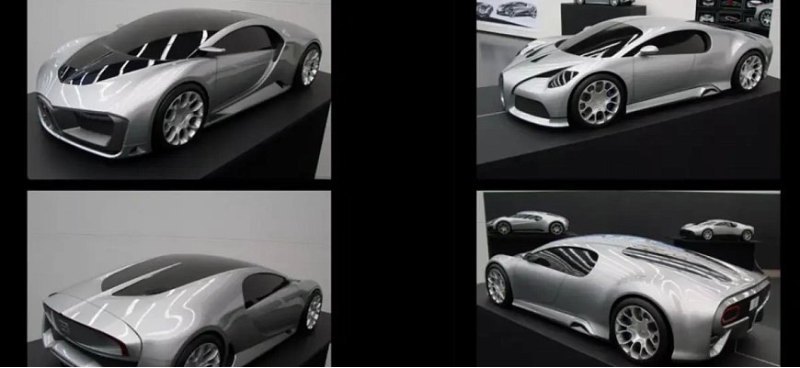 Bugatti показала ранние варианты гиперкара…
