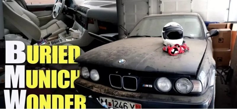 В старом доме найден заброшенный BMW E34 M5. В…