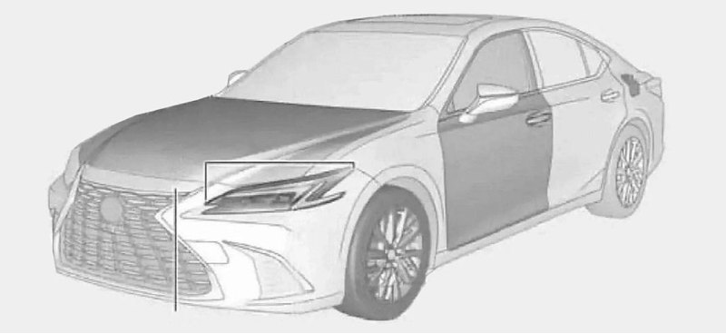 В Сеть слили фотографии нового Lexus ES 2026 года