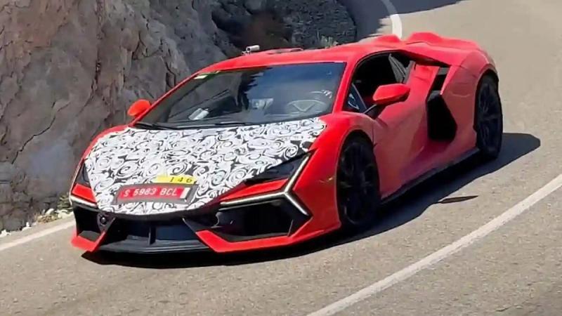 Шпионские кадры: прототип Lamborghini Revuelto S…