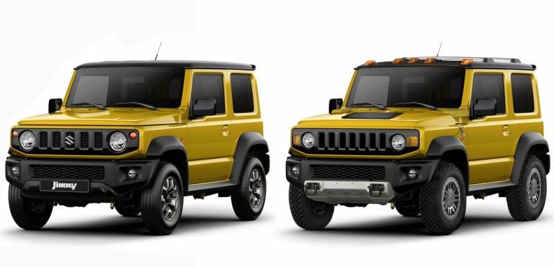 Слева – оригинальный Suzuki Jimny, справа –…