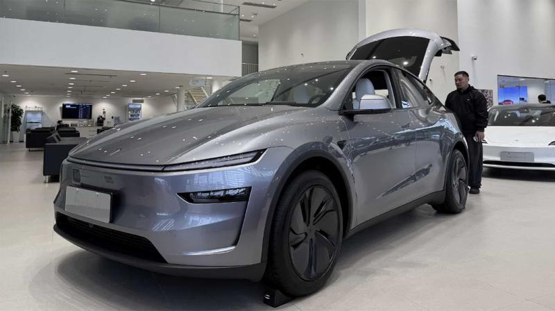 Обновленная Tesla Model Y (Weibo)