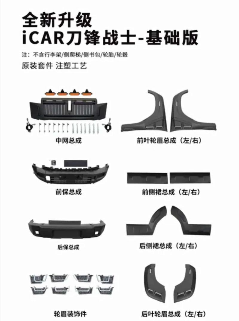 Комплект доработок для Chery iCar 03 Blade Warrior