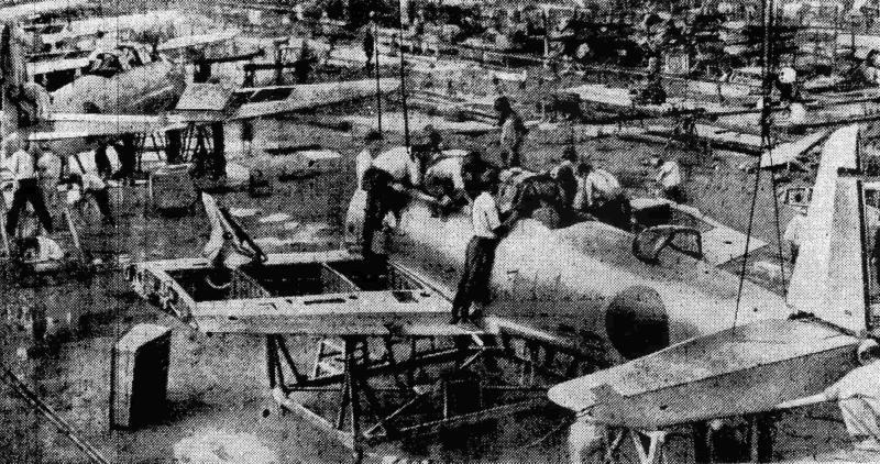 Сборка самолетов компанией Nakajima Aircraft,…
