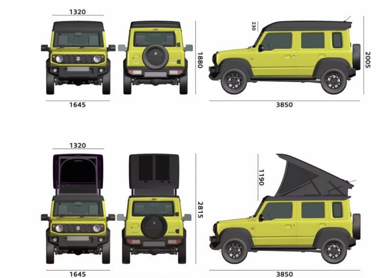 5-дверный Suzuki Jimny в кемпер-версии