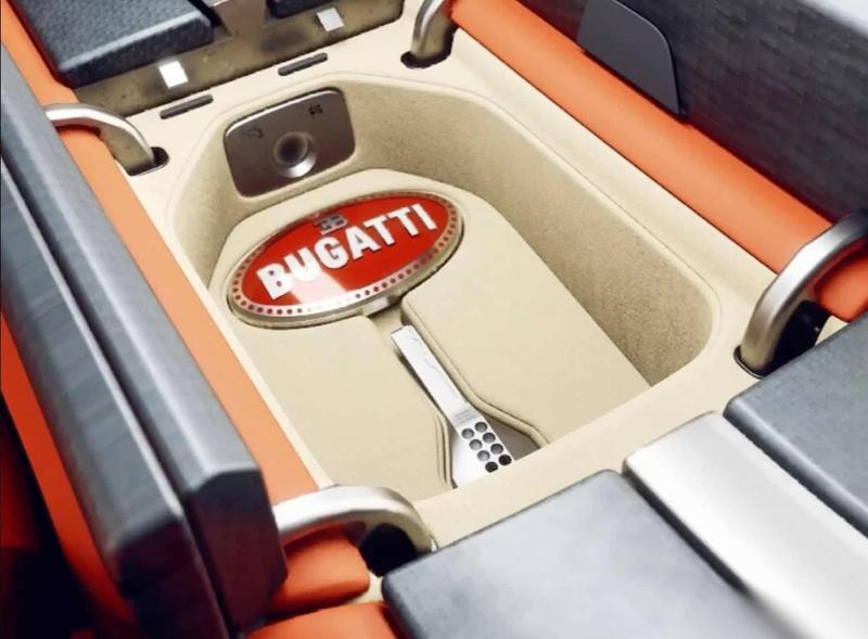 Ниша, где расположится кнопка скорости Bugatti…