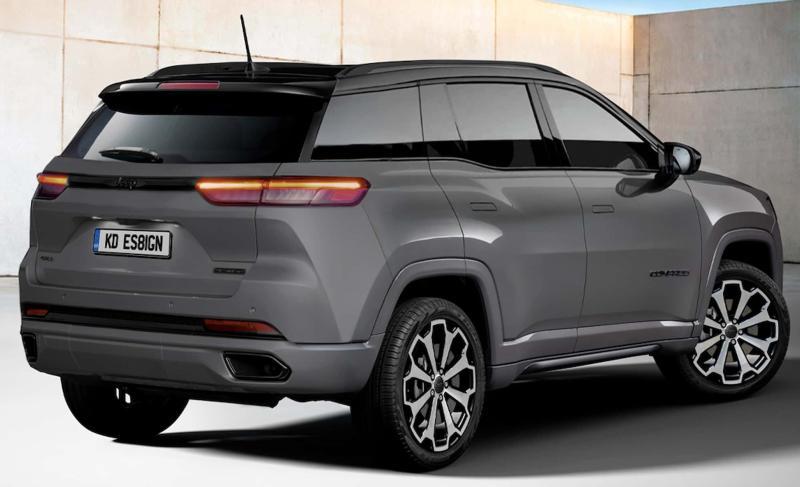Неофициальный рендер 3 поколения Jeep Compass