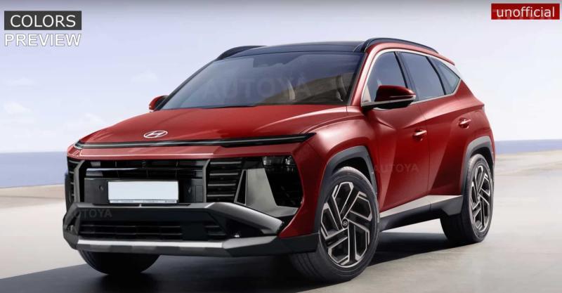 Hyundai Tucson 5 поколения (неофициальный рендер)