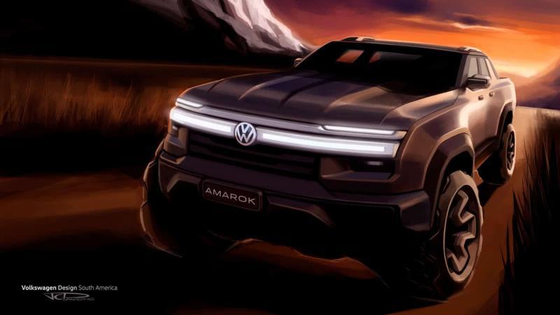 Официальный тизер нового Volkswagen Amarok для…