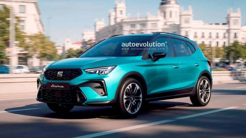 Рендер Seat Arona в рестайлинговой версии