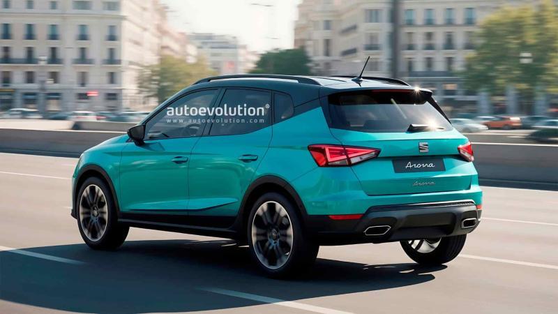 Рендер Seat Arona в рестайлинговой версии