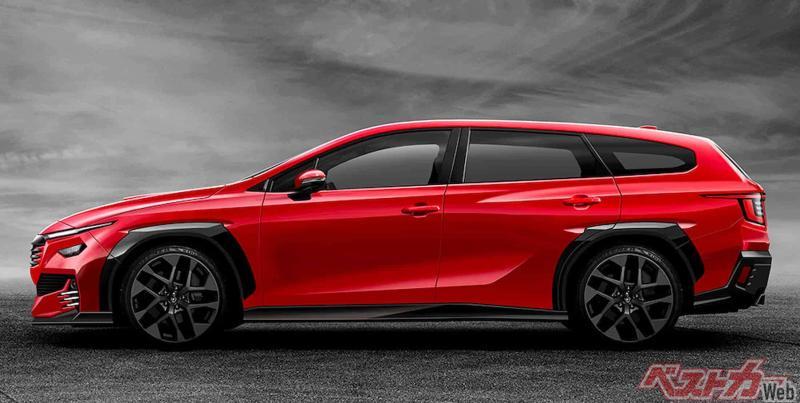 Subaru Levorg 3 поколения (рендер)