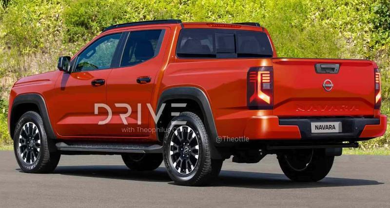 Рендер Nissan Navara нового поколения