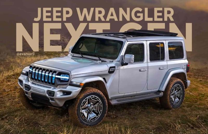 Рендер нового поколения Jeep Wrangler
