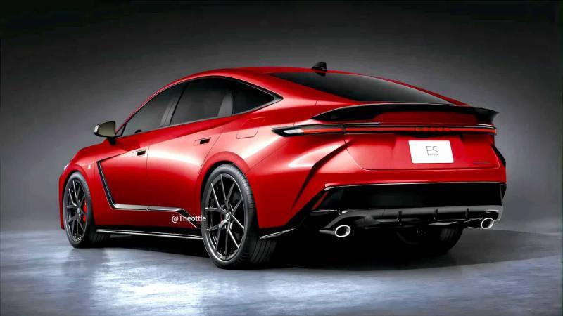 Рендер нового Lexus ES F-Sport