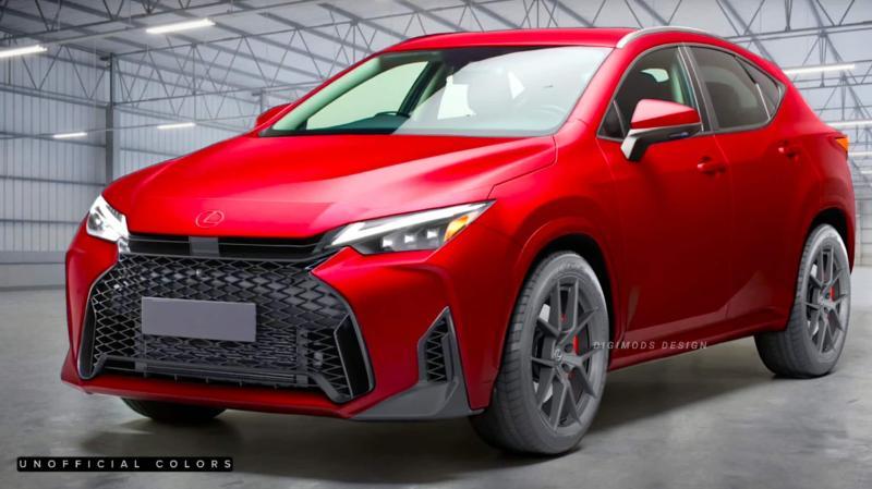 Неофициальный рендер обновленного Lexus NX