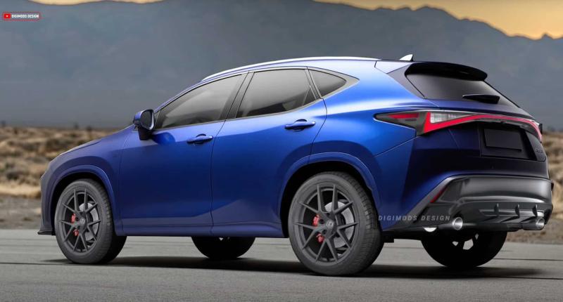 Неофициальный рендер обновленного Lexus NX