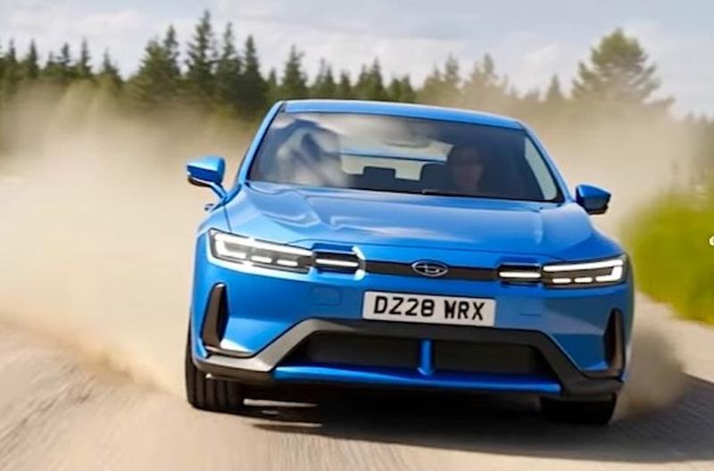 Рендер нового электрического седана Subaru