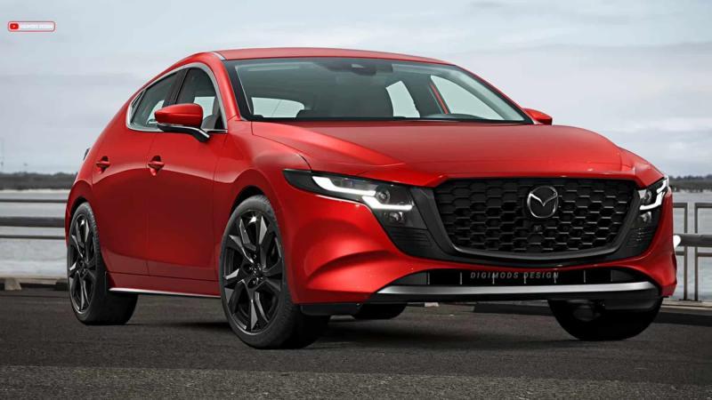 Рендер обновленной Mazda3