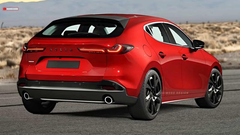 Рендер обновленной Mazda3