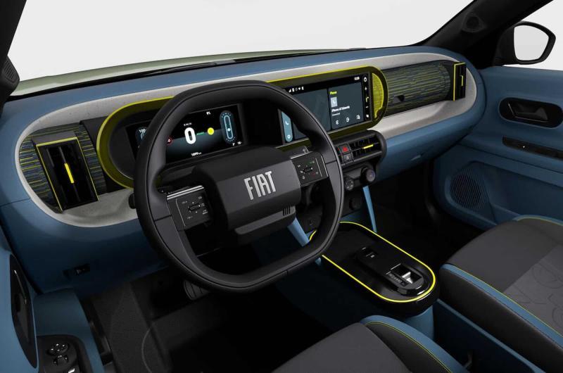 Интерьер базовой комплектации Fiat Grande Panda…