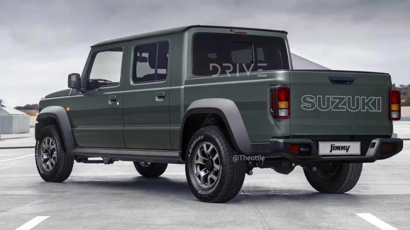 Рендер Suzuki Jimny в кузове пикап