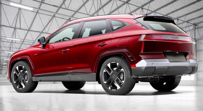 Hyundai Tucson 5 поколения (спекулятивный рендер)