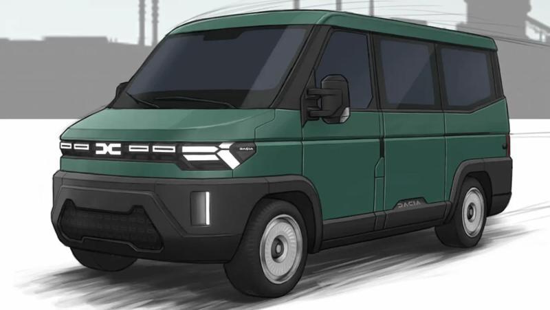 Рендер минивэна (кемпера) Dacia Sandman