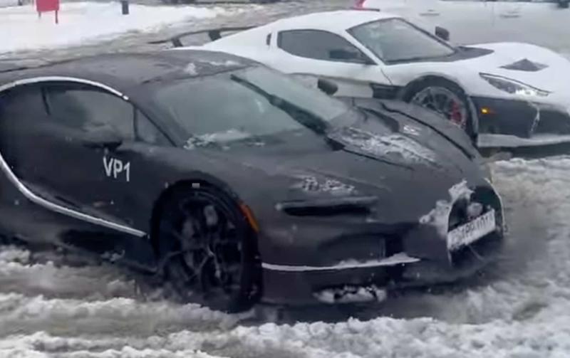 Прототип Bugatti Tourbillon VP1, застрявший в…