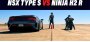 Кто быстрее - суперкар Acura NSX Type S или гоночный мотоцикл Ninja…