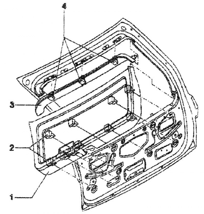 1. Облицовка с левой стороны; 2. Зажимы; 3.…