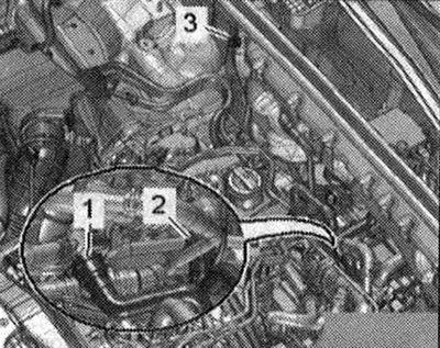 А/м с автономным отопителем: Выкрутить гайку -3-.…