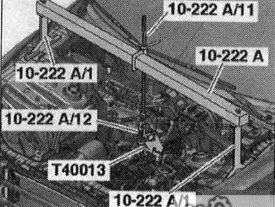 Установить траверсу -10-222 А- на чашки…