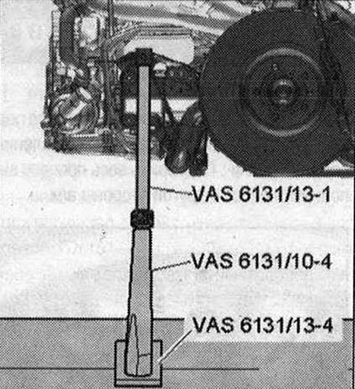 Установить кондукторы из -VAS 6131/10-и -VAS…