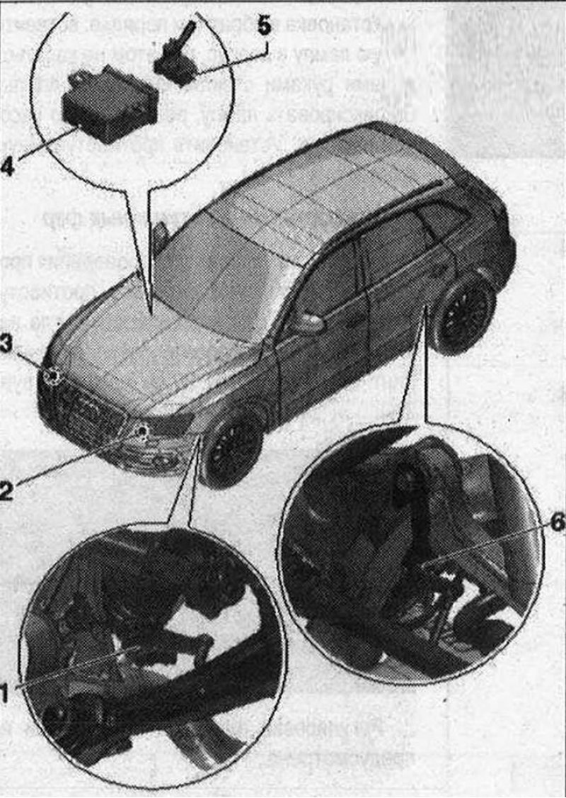 Автоматический корректор фар 1. Передний левый…