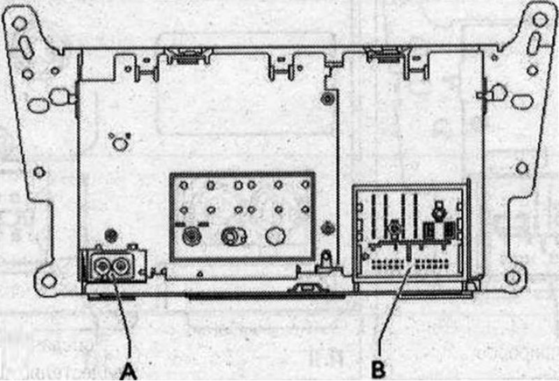 I А. Вывод (AM/FM1/FM2); В. Соединительная…