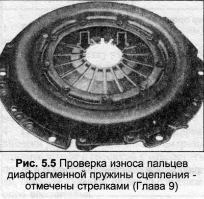 6. Положите кожух сцепления на диафрагменную…