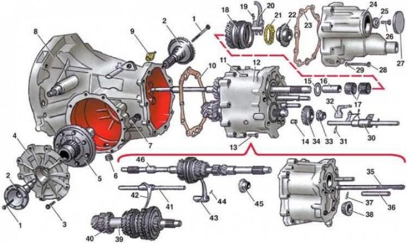 1 - болт;