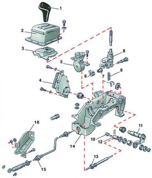 Схема коробки ауди 100