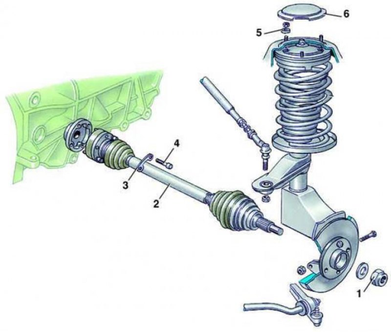 Передняя подвеска ауди 100 с3 схема