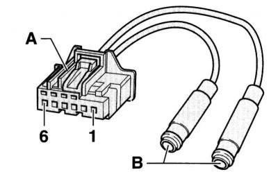 1. Используйте штекер (А) AUDI 8D0 972 706. К…