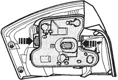 Снятие заднего фонаря ауди а5