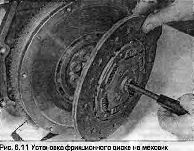 11. Установите фрикционный диск тек, чтобы…