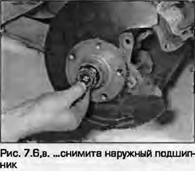 6. Отверните гайку задней ступицы и снимите…