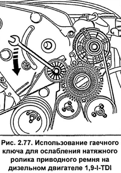 Гаечным ключом за головку болта поверните…