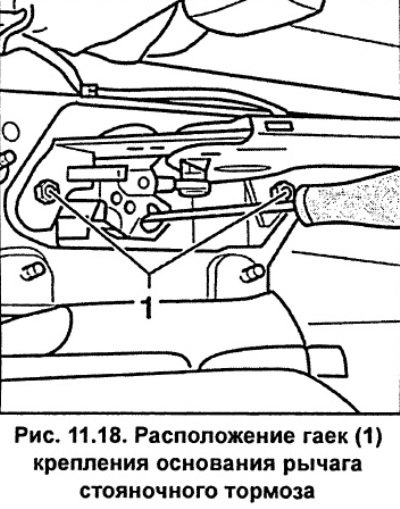 Отвинтите две гайки, крепящие основание рычага…