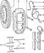 Дисковый тормозной механизм передних колес с суппортом Brembo